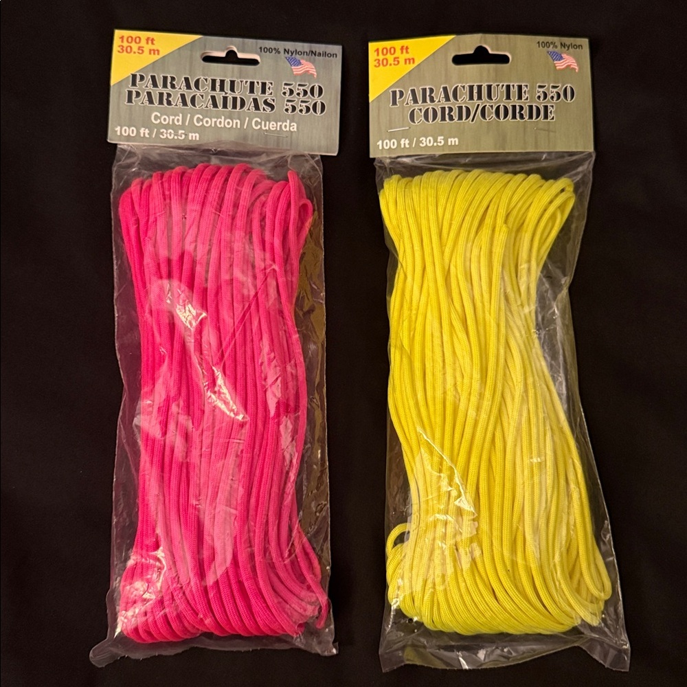 Lot Of 2 Parachute 550 Cord Para Cord